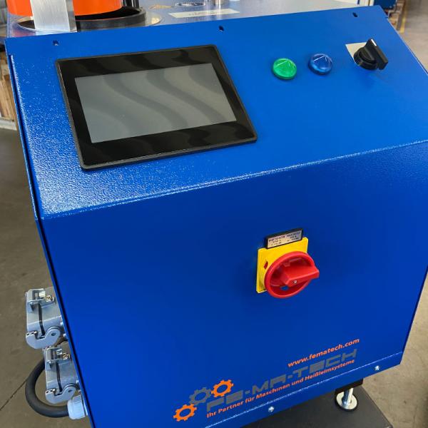 bag melting device for 2 colors
